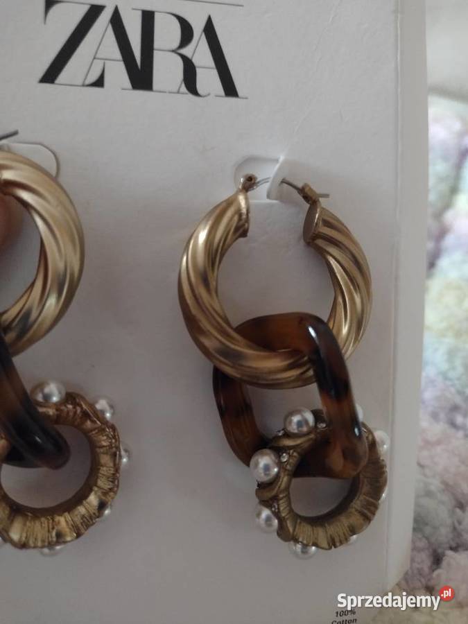 ZARABogato zdobione kolczyki wieczorowe NOWE Kraków sprzedam