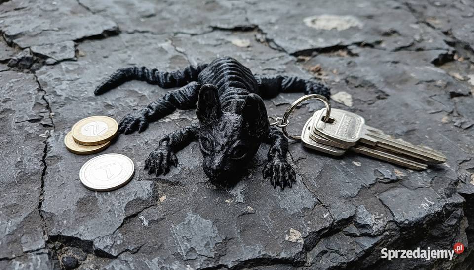 Brelok 3D ruchomy kot Sfinks 17 antystres PETG