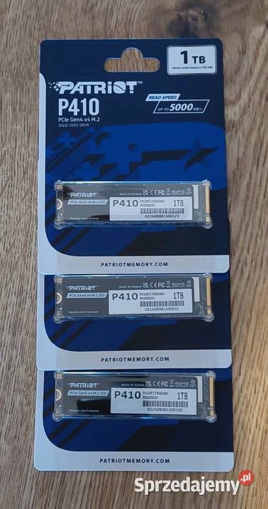 Dysk M2 NVME Patriot 1TB P410 śląskie Siemianowice Śląskie