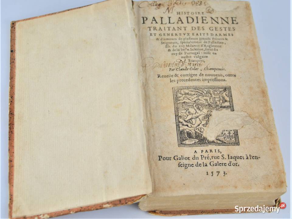 Lhistoire palladienne traitant paryskie wydanie Warszawa