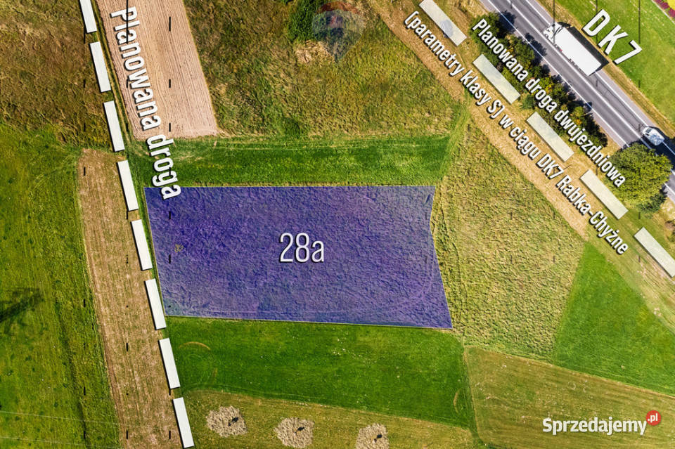 Działka produkcyjnousługowa w Rabie Wyżnej Raba Wyżna sprzedam