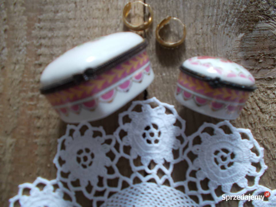 Porcelanowa Serduszkowa Szkatułka Puzderko Szczecin
