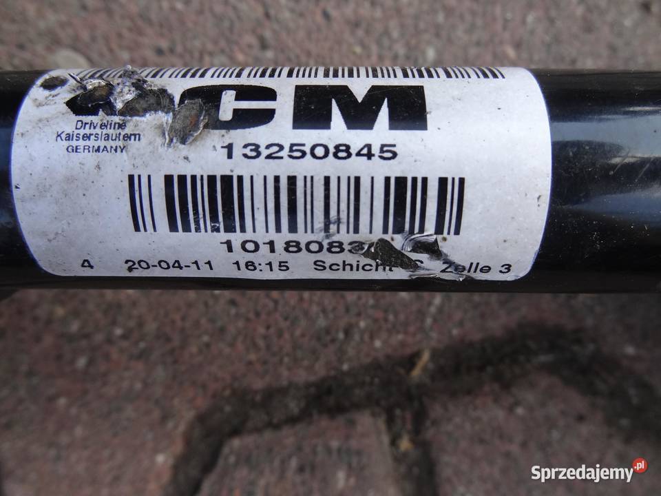 PÓŁOŚ PRAWA OPEL ASTRA IV J 13250845 Motoryzacja sprzedam