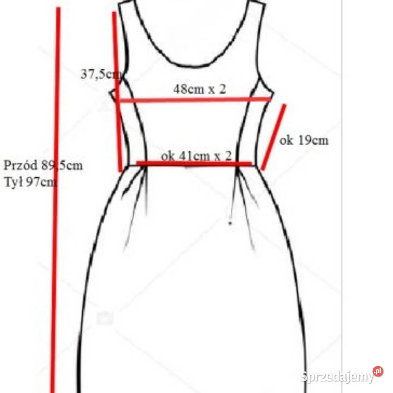 Czerwona koktajlowa sukienka ML stan idealny Spódnice i sukienki śląskie Częstochowa