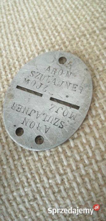 Nieśmiertelnik polski Rzadki Judaika Antyki, Sztuka, Kolekcje Kutno