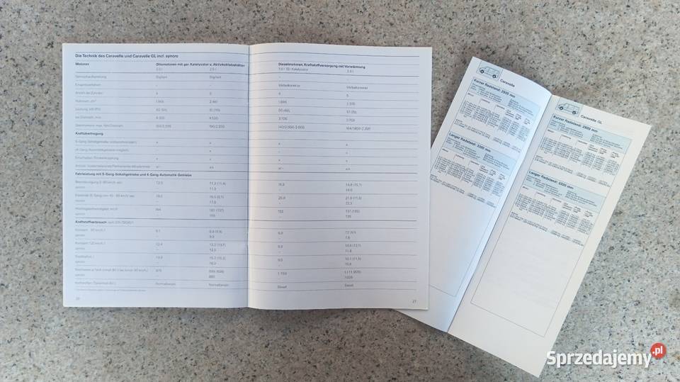 VW Volkswagen T4 Caravelle Prospekt motoryzacja, transport Bytom