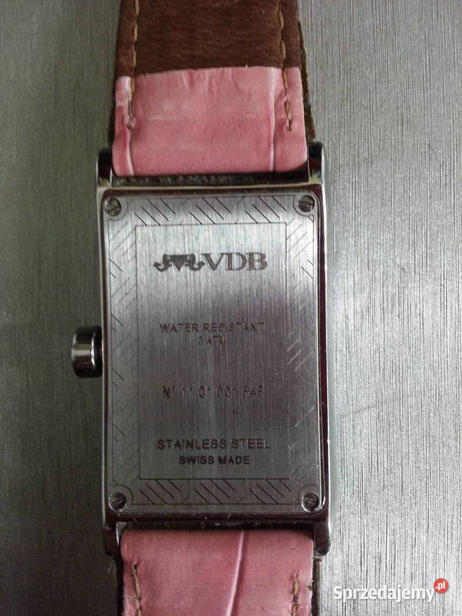 Szwajcarski damski zegarek różowy VDB Pani Zegarki i Biżuteria Wołomin