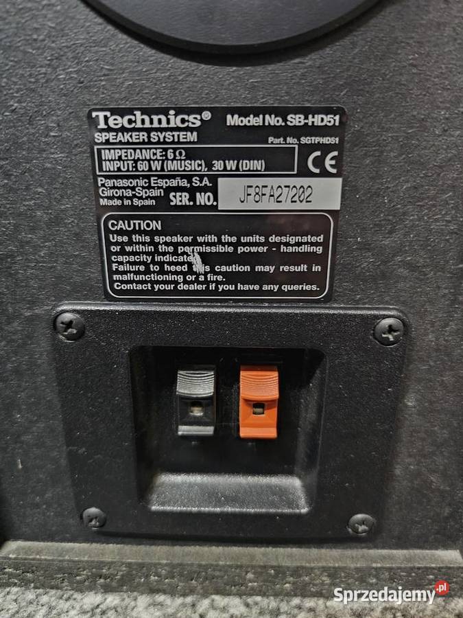 kolumny stereo Technics SBHD51 Wysyłka 16 Kraków