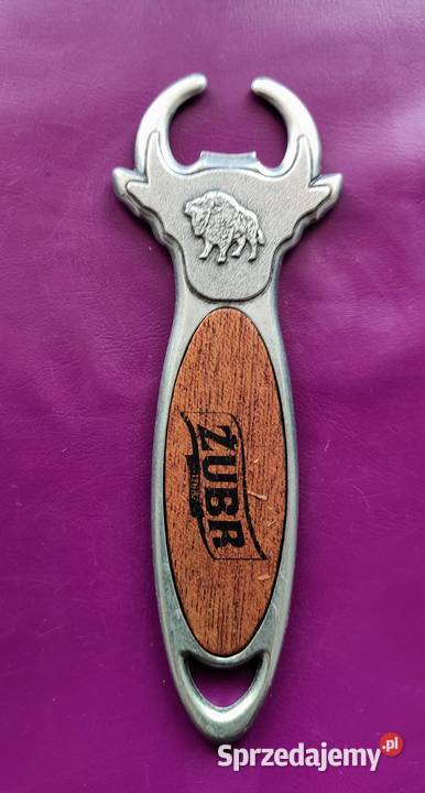 Kolekcjonerski otwieracz do butelek z logo ŻUBR Pruszków sprzedam