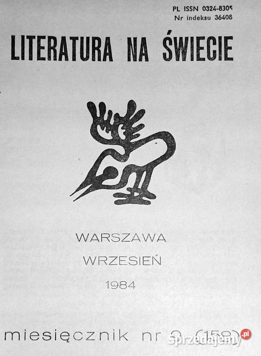 Literatura na świecie 9 158 1984 miękka
