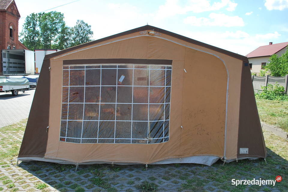 RETRO PRZYCZEPA KEMPINGOWA NAMIOTOWA CONWAY Rok produkcji 1980 Grzebowilk sprzedam
