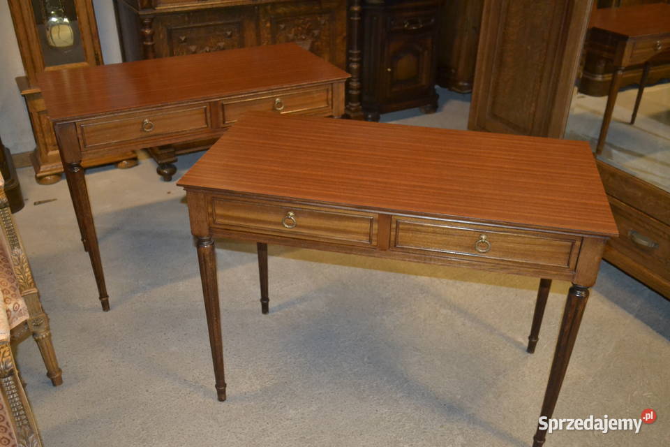 biurko z szufladami orzech śląskie Będzin