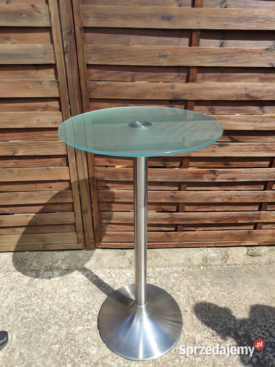 Stół stolik okrągły wysoki szklany bankietowy sprzedam