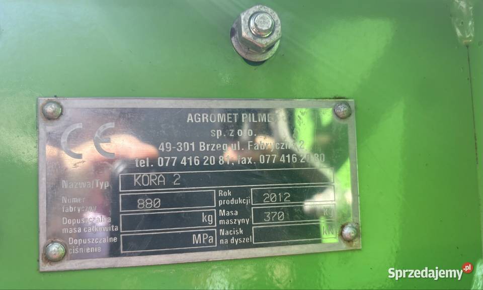 Sadzarka Unia Kora 2 małopolskie Sułoszowa