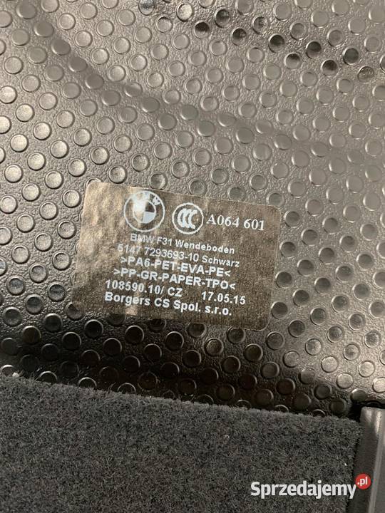 BMW F31 PODŁOGA WYKŁADZINA BAGAŻNIKA 7293693 Dywaniki