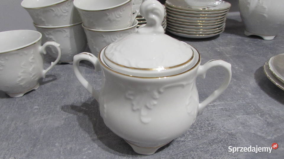 Porcelana Rococo Złota Linia 12 osób Ćmielów Kraków sprzedam