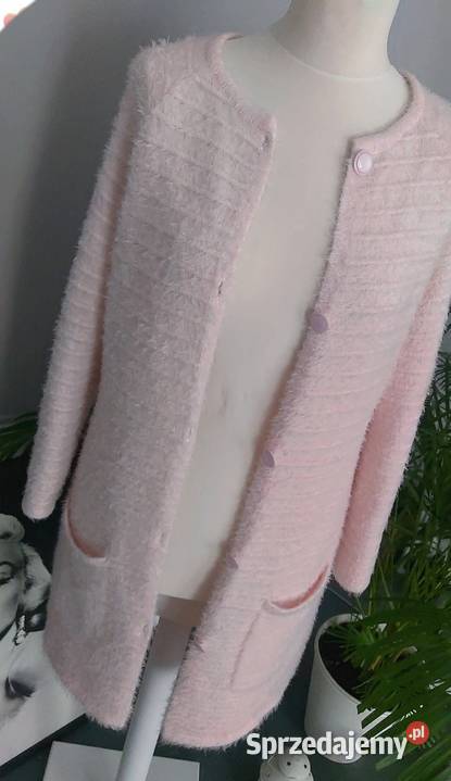 Sweter kardigan płaszcz miś alpaka sweterek Rozpinane  sprzedam