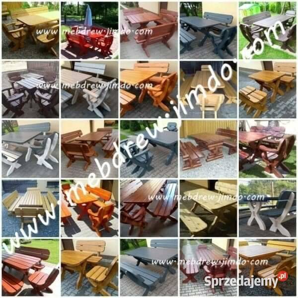 meble ogrodowe komplet ogrodowy drewniany małopolskie Tokarnia