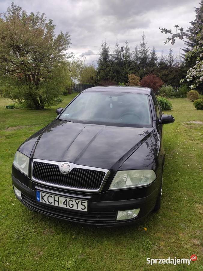 Skoda Octavia II 19tdi sedan 105 czarna 2005 351371km małopolskie Nowy Sącz