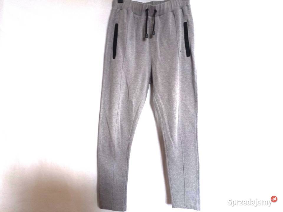 Spodnie dresowe Męskie szare r ML stan szary/srebrny