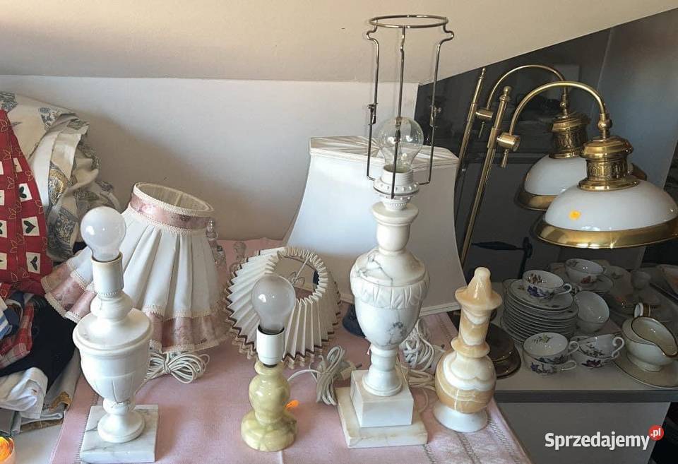 Retro Lampa onyksowa Elektryczna W kolorze Pozostałe Pozostałe Gdańsk sprzedam