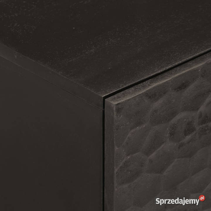 Szafka nocna czarna 40x33x46 lite drewno mango Warszawa
