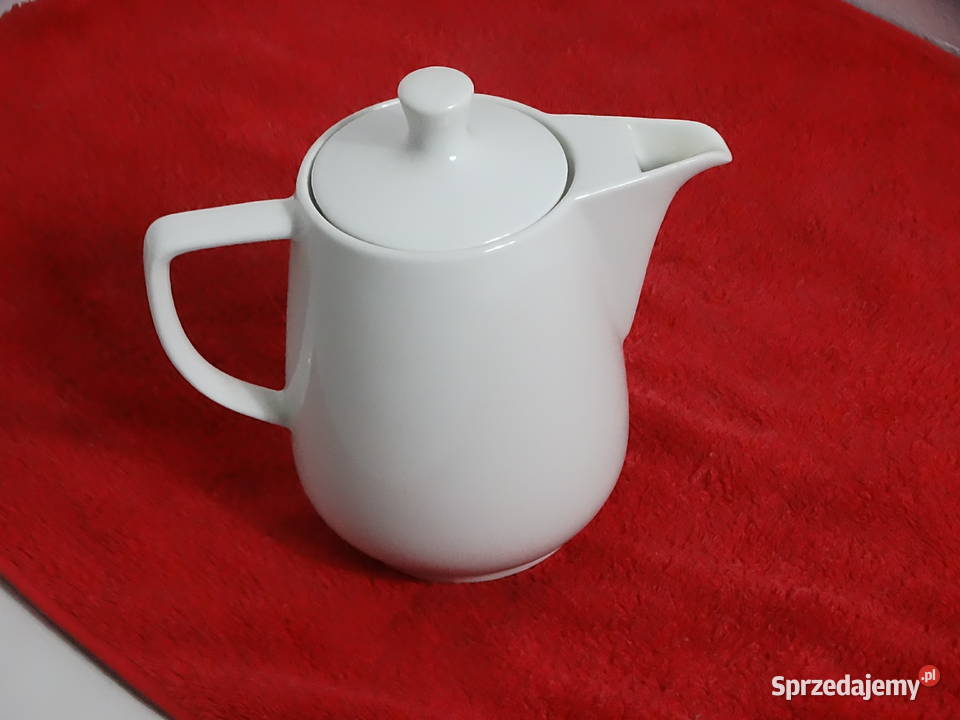 Kultowy Dzbanek Melitta Biała Porcelana Vintage Biłgoraj