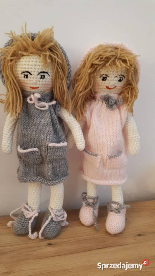 Lalka wykonana na szydełku z włóczki małopolskie Kraków
