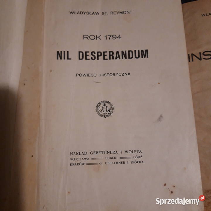 Trylogia Reymonta 1794 13 1913 oprintrol Iwno