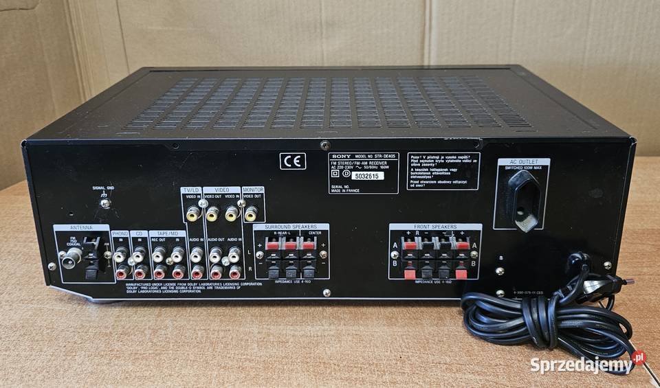 Amplituner SONY STRDE405 Gorzów Wielkopolski sprzedam