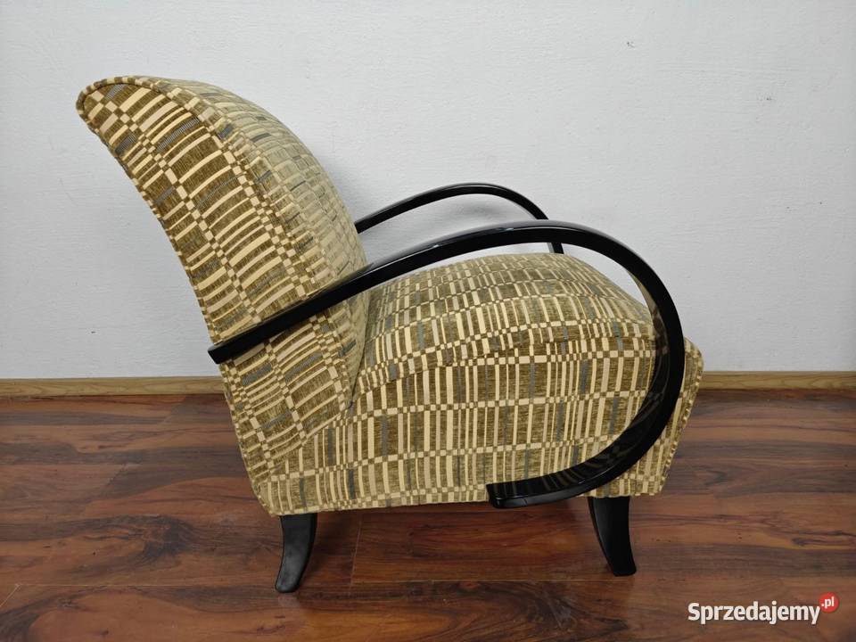 Stylowy fotel Halabala z lat 30 renowacji Warszawa