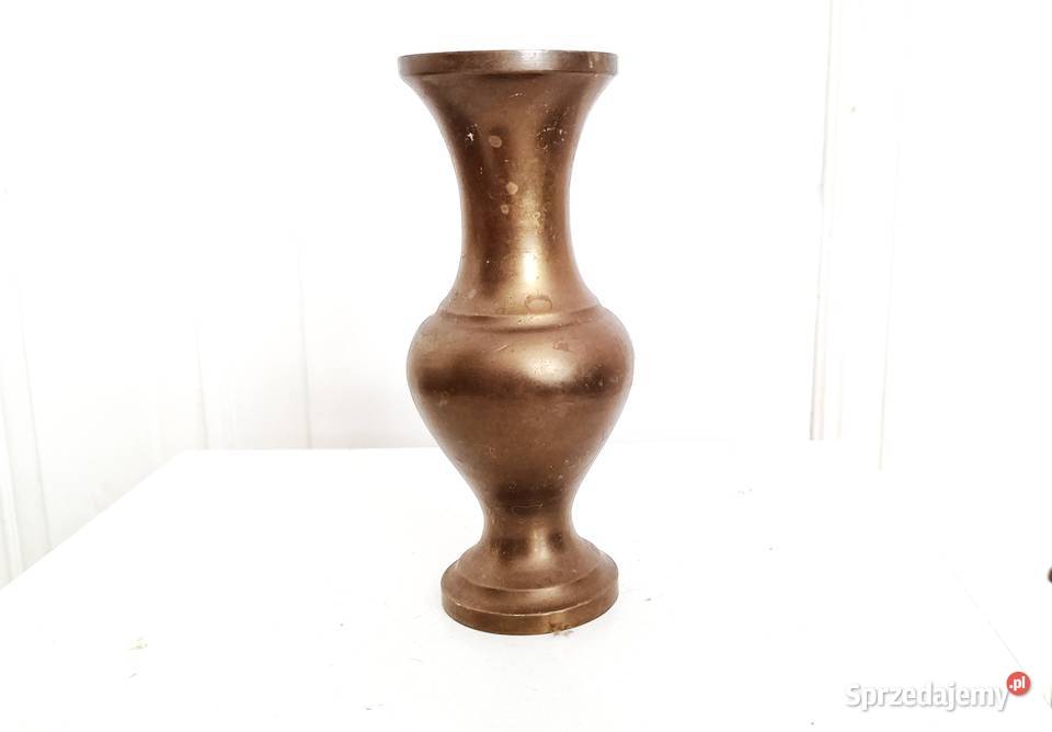 Stary śliczny mosiężny wazonik Antyki, Sztuka, Kolekcje Gdańsk