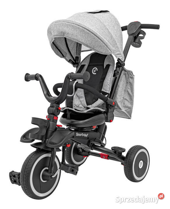 Rowerek Trzykołowy RIDER szary koła EVA z Warszawa sprzedam