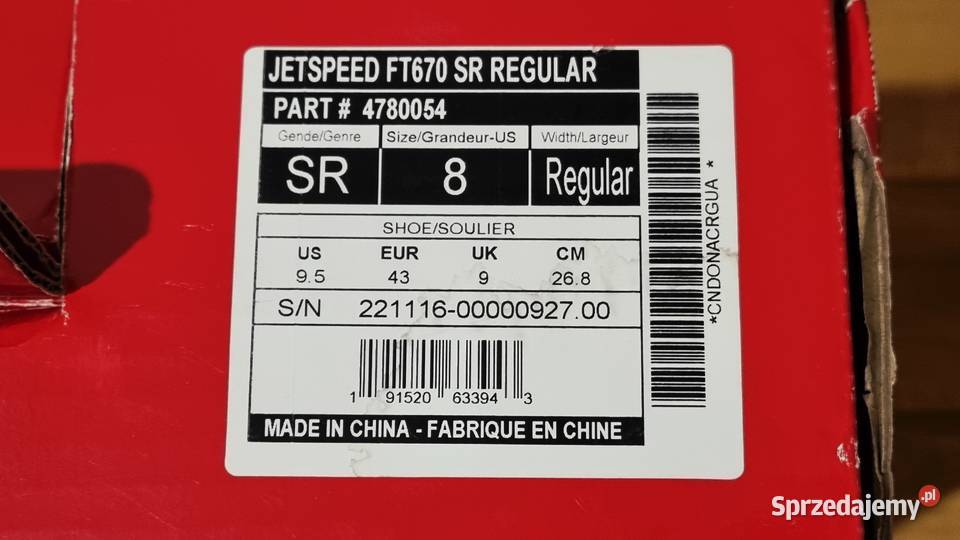 Łyżwy hokejowe CCM JetSpeed FT670 Senior EU 43 Katowice sprzedam