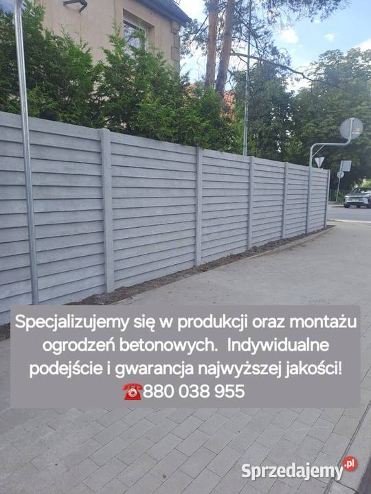 Ogrodzenia betonowe Wrocław Montaż usługi budowlane