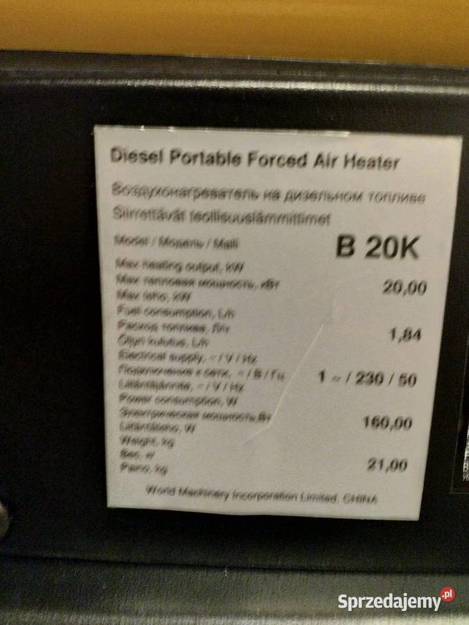 Nagrzewnica olejowa opolskie Opole