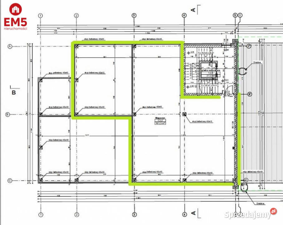 Lokal Białystok Hetmańska 100m2 100m2 sprzedam