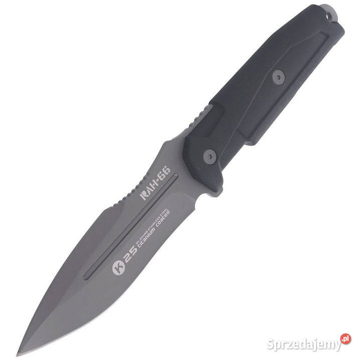 Nóż K25 RAH66 Black Rubber Titanium Coated 32499