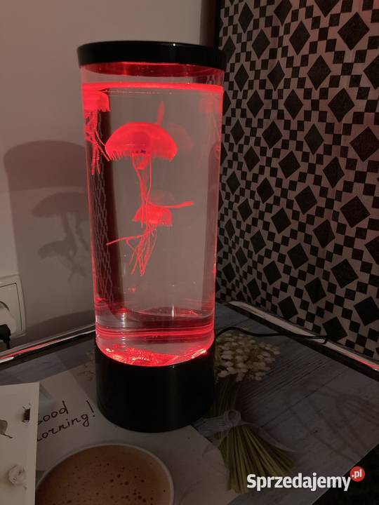 Lampka zmieniająca kolory z pływającymi meduzami Ruda Śląska