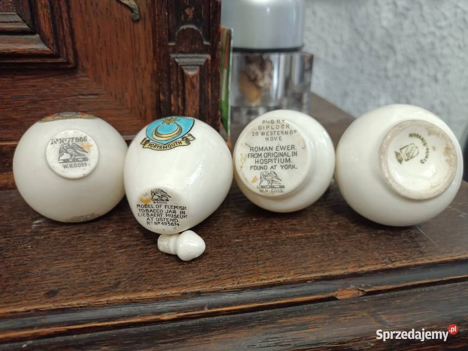 Kolekcjonerskie rzadkie miniaturki z porcelany wielkopolskie
