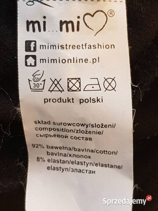 spódnica mini ocieplana dresowa Mi Mi srebrno Inny wzór Kielce