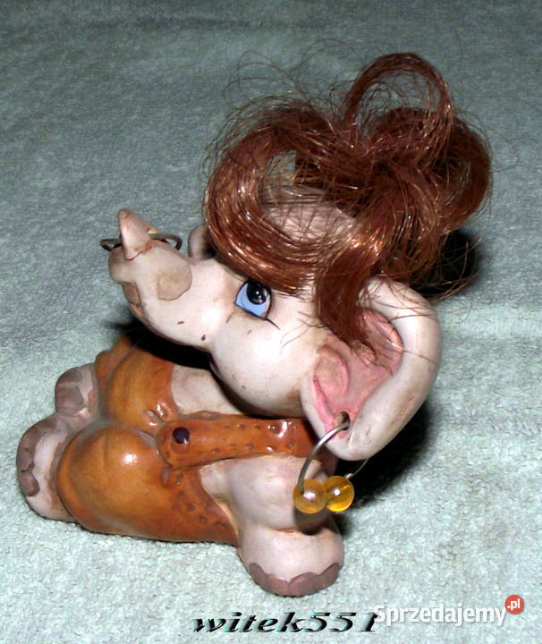 PIĘKNY PORCELANOWY KOLOROWY SŁONIK PORCELANA Stalowa Wola