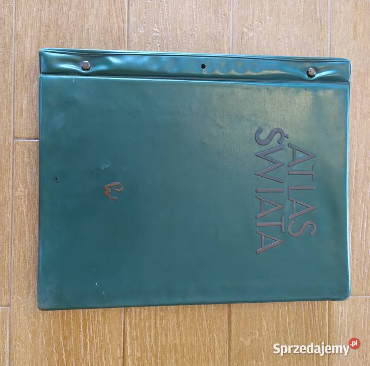 Stary polski Atlas Świata z 1962 roku Zielona Góra