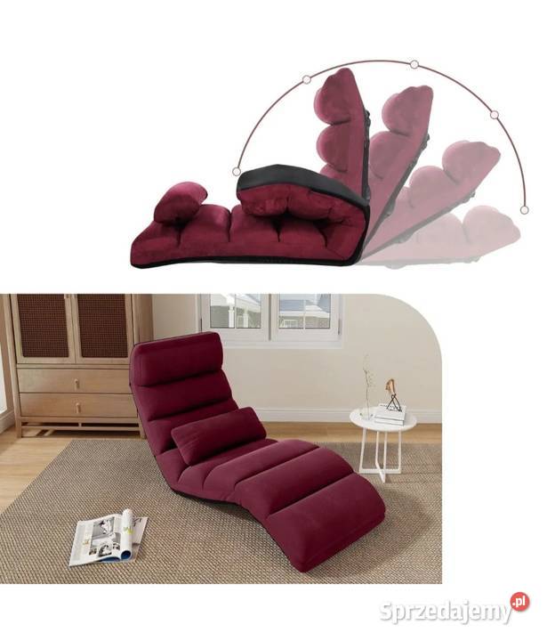 Składany fotel podłogowy 175 x 55 x 20 Błaszki sprzedam