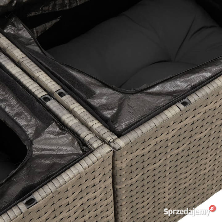 Sofa ogrodowa z poduszkami 2osobowa szara Warszawa sprzedam