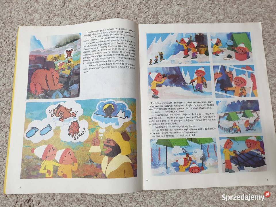 Bolek i Lolek Yeti historyjka obrazkowa komiks