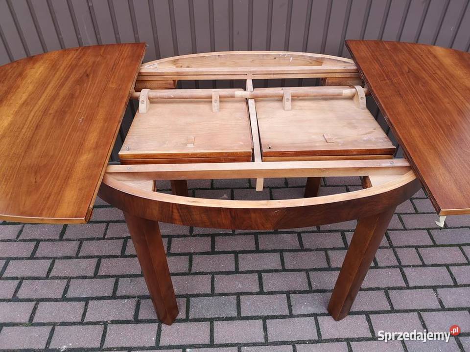 Stół ArtDeco Orzech Zgrabny Stary Antyk wielkopolskie Swarzędz sprzedam