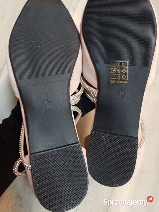 4243 Różowe pudrowe baleriny wieczorowe NOWE 27cm Kraków