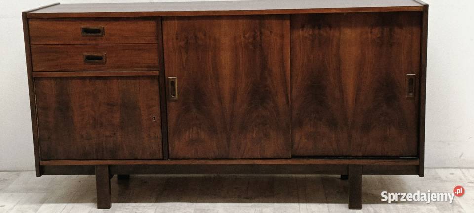 komoda sideboard vintage PRL design pod tv długa Radomsko sprzedam