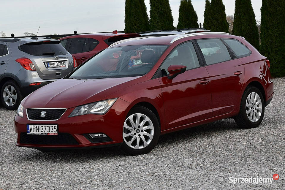 Seat Leon 16tdi 105 Alu Klima Navi Gwarancja III wiśniowy Nowe Kucice